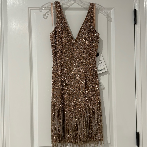 Mac Duggal Size 4 Copper Slip Dress-NWT!